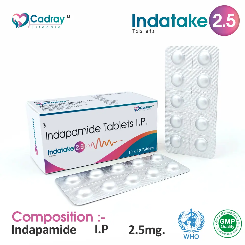 Indapamide 2.5mg Tablet Packaging